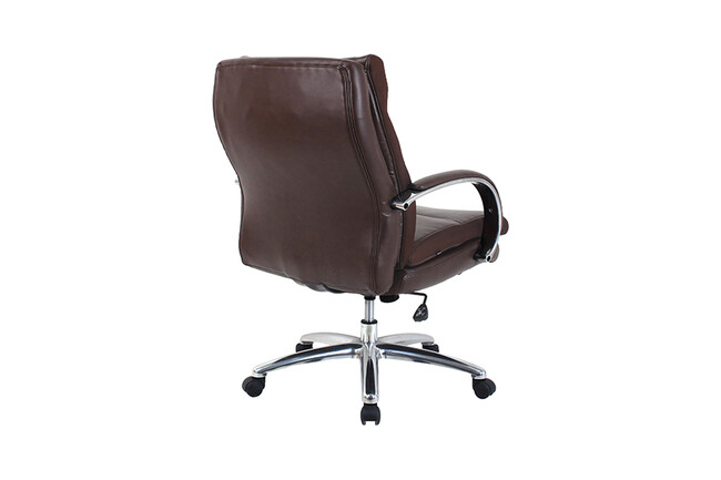 ポケットコイル内蔵 デスクチェア（ダークブラウン） 