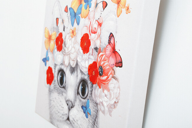 フラワーキャット 40×40cm 