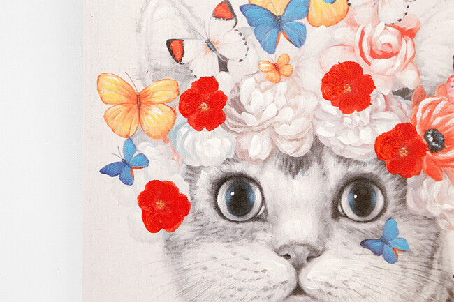 フラワーキャット 40×40cm 