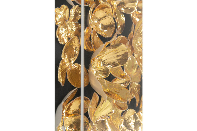 ゴールドフラワー デコフレーム 60×60cm 