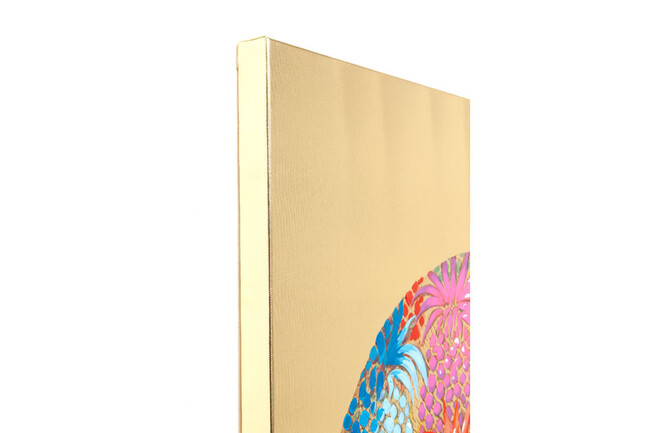 フラワーエレファント90x120cm タッチドピクチャー 