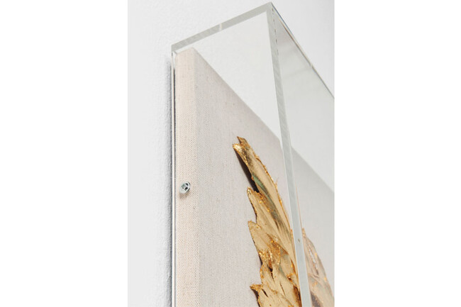 ウィングホワイトゴールド120x120cm ウォールデコレーション 