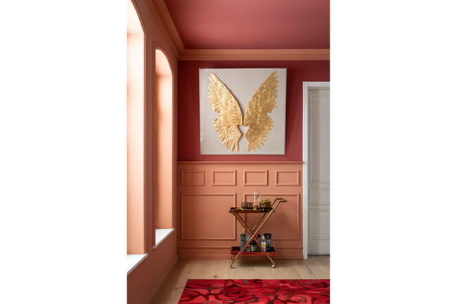 ウィングホワイトゴールド120x120cm ウォールデコレーション 