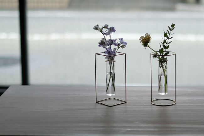 PIKE stand brass vase スクエア 