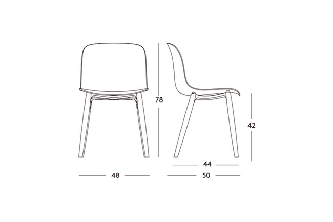 MAGIS (マジス) SUBSTANCE WOOD LEGS (サブスタンス ウッドレッグス) ダイニングチェア 