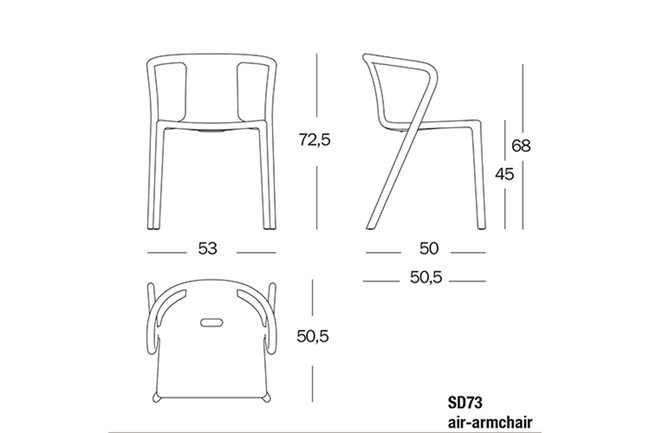 MAGIS (マジス) AIR-ARM CHAIR (エアアームチェア) ダイニングチェア 