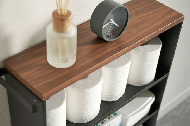 tower（タワー）ハンドル付きスリムトイレラック 