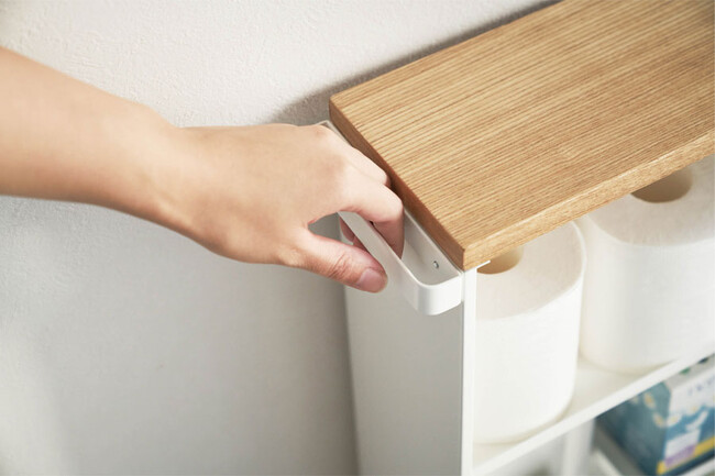 tower（タワー）ハンドル付きスリムトイレラック 