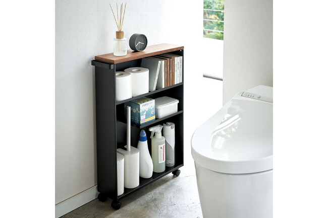 tower（タワー）ハンドル付きスリムトイレラック 