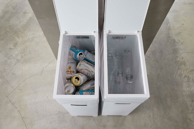 tower（タワー）スリム蓋付きゴミ箱 2個組 