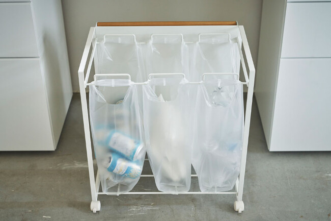 tosca （トスカ）目隠し分別ダストワゴン 3分別 