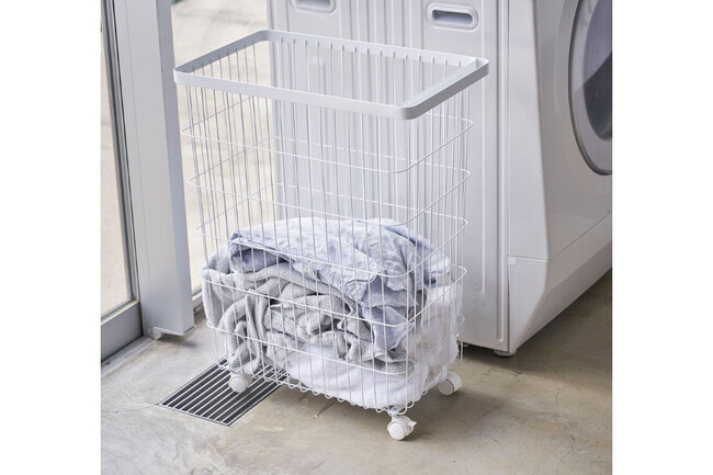 tower（タワー）ランドリーバスケット キャスター付き 