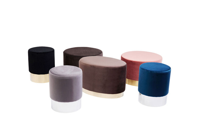 チェリーライトグレーシルバー O35cm スツール 