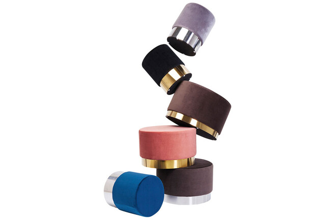 チェリーブラックブラス O35cm スツール * 