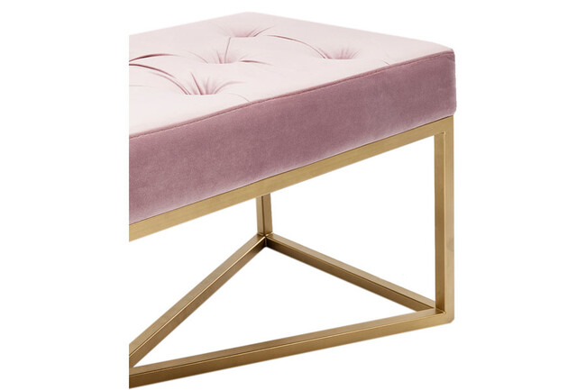 クロスオーバーローズブラス90x40cm ベンチ 