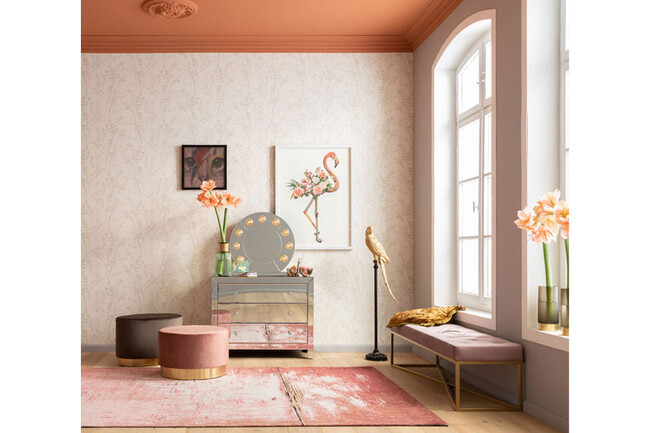 クロスオーバーローズブラス90x40cm ベンチ 