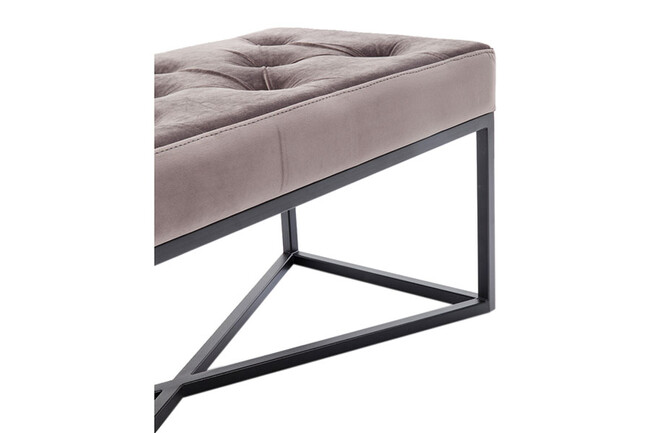 クロスオーバーグレーブラック90x40cm　ベンチ 