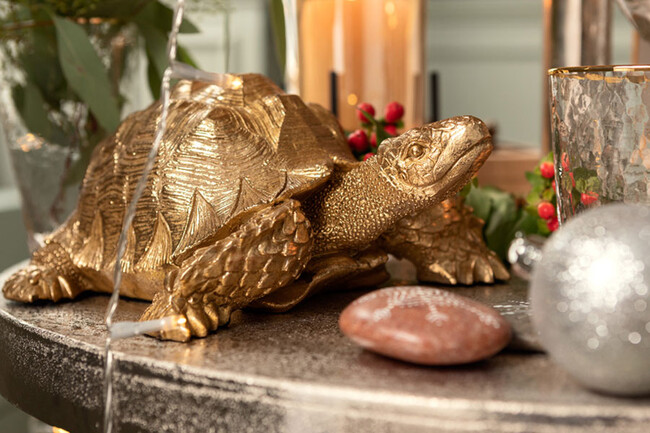 ゴールドタートルスモール　デコフィギア 