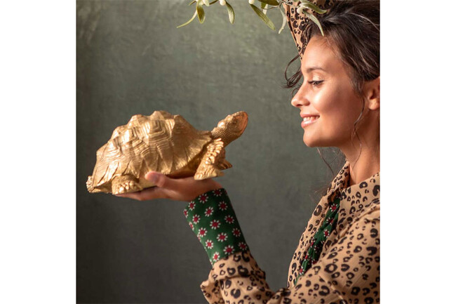 ゴールドタートルスモール　デコフィギア 