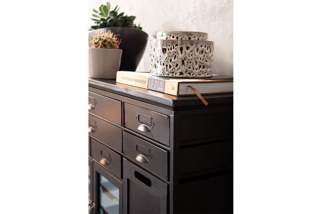 アートファクトリーブラック キャビネット 