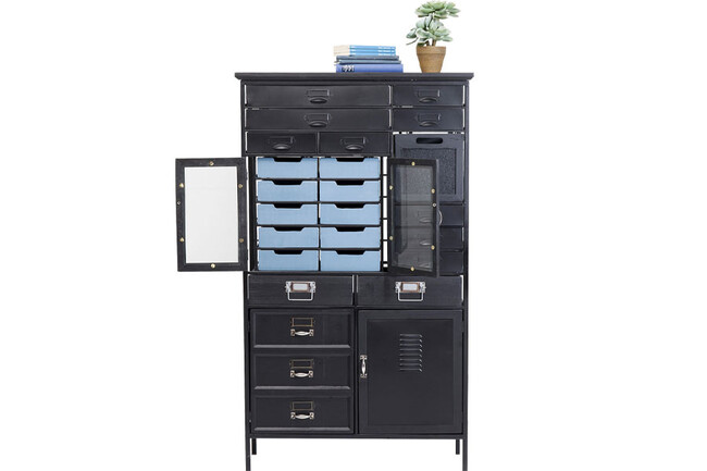 アートファクトリーブラック キャビネット 