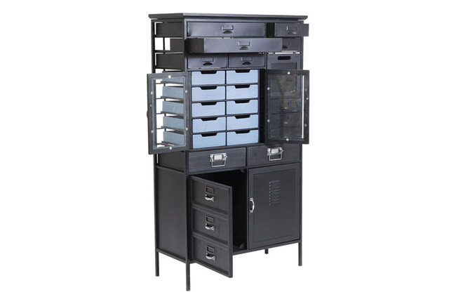 アートファクトリーブラック キャビネット 