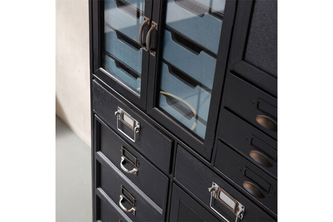 アートファクトリーブラック キャビネット 