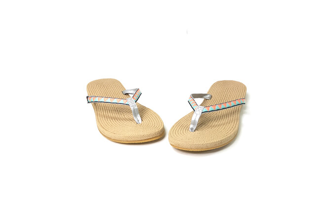 Skips! エスパビーチスリッパ（M /ピンク×サックス） 