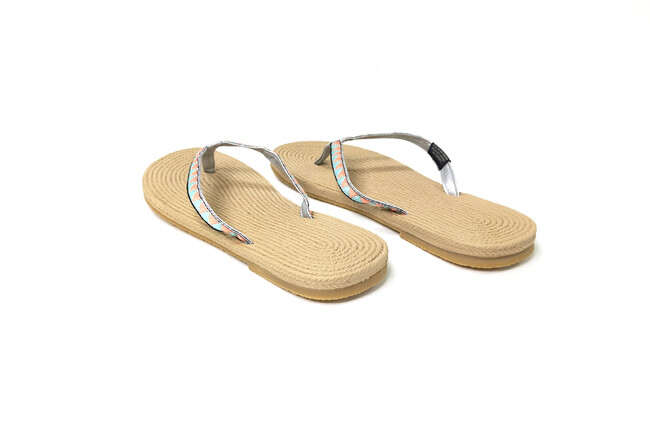 Skips! エスパビーチスリッパ（M /ピンク×サックス） 