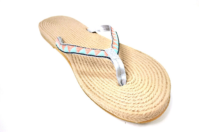 Skips! エスパビーチスリッパ（M /ピンク×サックス） 