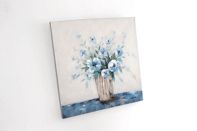 フラワーブルー 80×80cm 