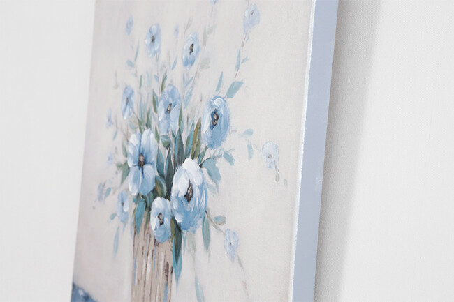 フラワーブルー 80×80cm 