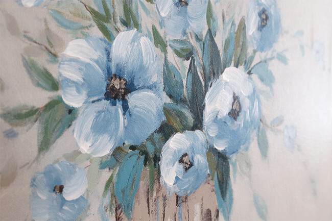 フラワーブルー 80×80cm 