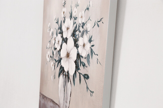 フラワーホワイト 80×80cm 