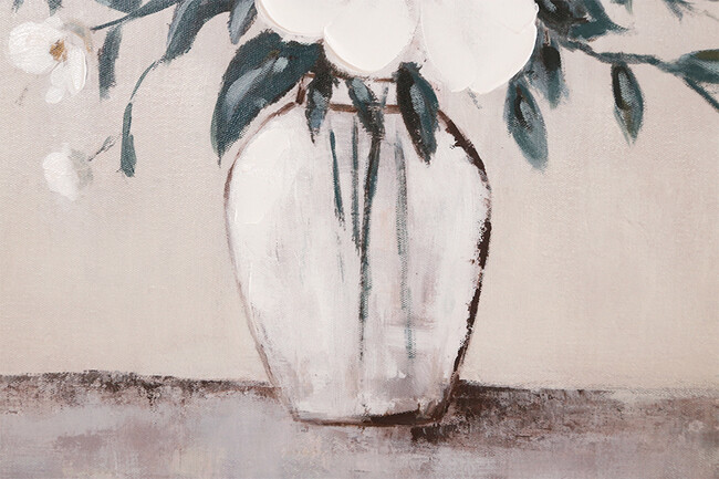 フラワーホワイト 80×80cm 