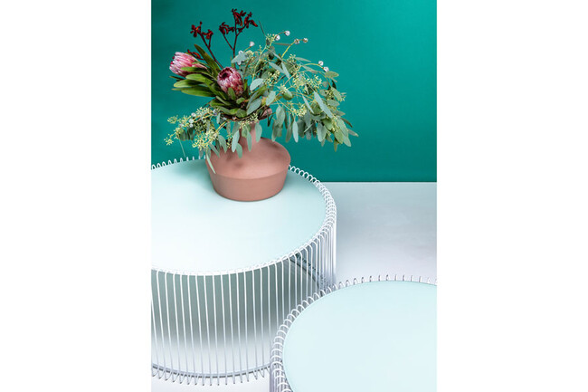 ワイヤーホワイト (2/Set) ローテーブル/コーヒーテーブル 