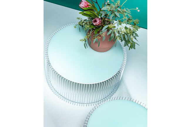 ワイヤーホワイト (2/Set) ローテーブル/コーヒーテーブル 