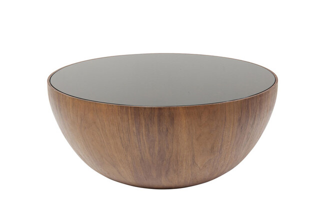 ティアドロップウォルナット 80cm ローテーブル/コーヒーテーブル 