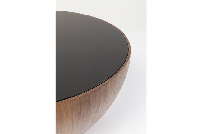 ティアドロップウォルナット 80cm ローテーブル/コーヒーテーブル 