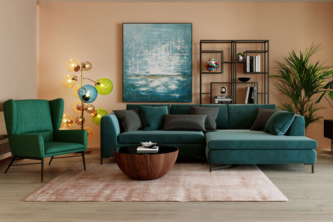 ティアドロップウォルナット 80cm ローテーブル/コーヒーテーブル 