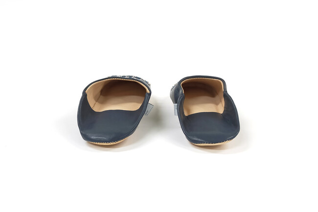 Skips! スパンコールバブーシュ（L / ミッドナイトネイビー） 