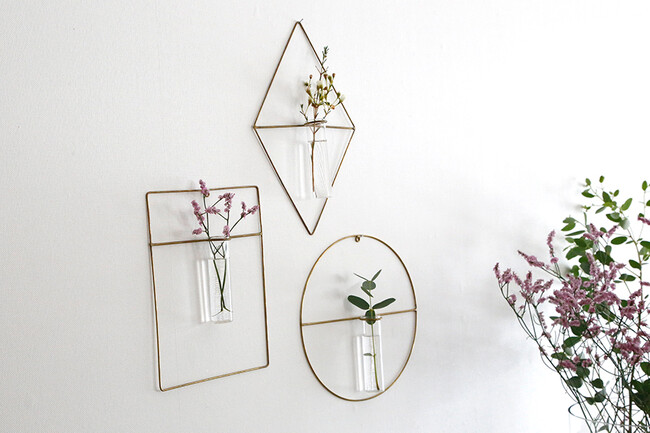 PIKE (ピケ) wall brass vase (ウォールブラスベース) ROUND 