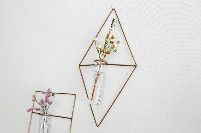 PIKE (ピケ) wall brass vase (ウォールブラスベース) DIAMOND 