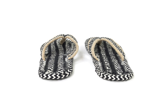 Skips! VAPEU コットン鼻緒サンダル （M / ブラック） 