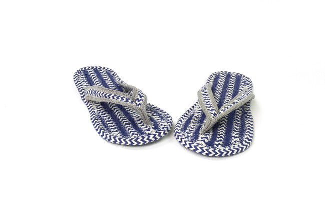 Skips! VAPEU コットン鼻緒サンダル （L /ブルー ） 