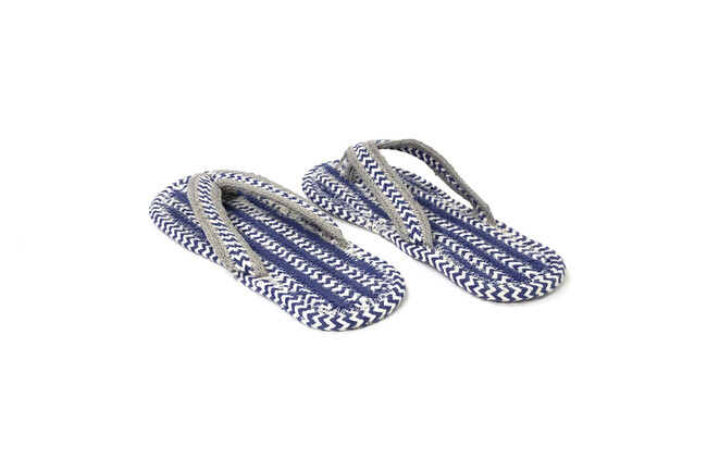 Skips! VAPEU コットン鼻緒サンダル （L /ブルー ） 