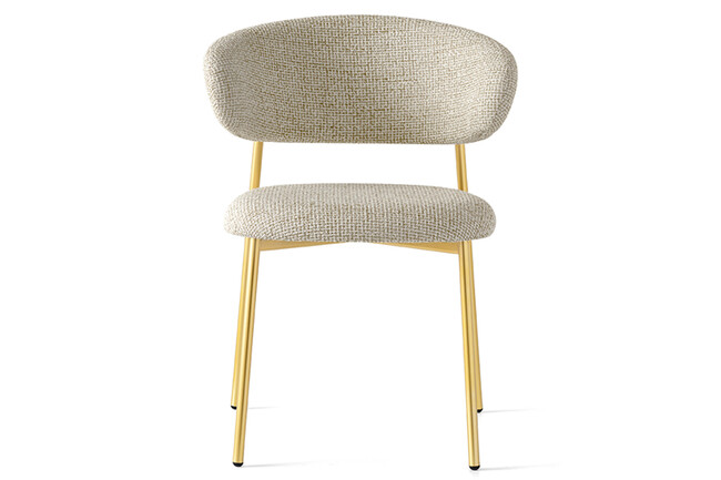 カリガリス オレアンドロ ダイニングチェア ／ Calligaris OLEANDRO Dining chair[CS2031] SLV 座面：SLV ヘンプ  脚：P33L ブラス