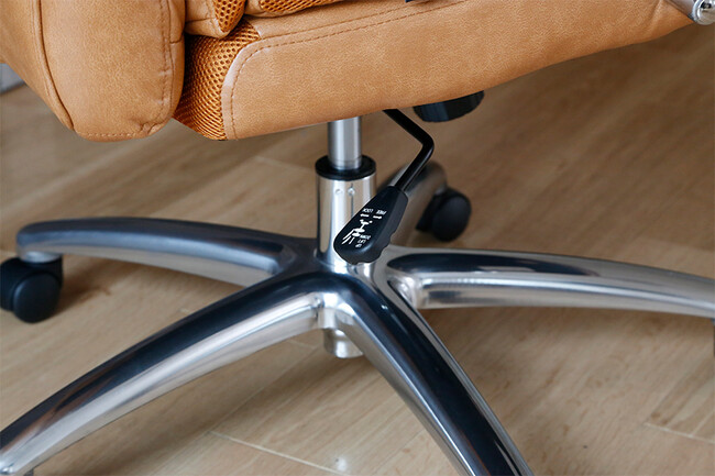 ポケットコイル内蔵 デスクチェア（ダークブラウン） 