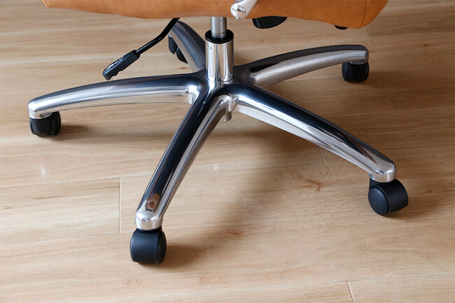 ポケットコイル内蔵 デスクチェア（ダークブラウン） 