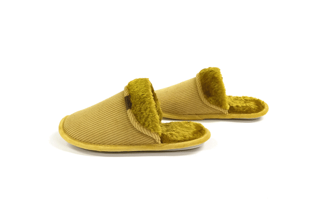 Skips!コーデュロイルームシューズ（Ｍ/ マスタード） 